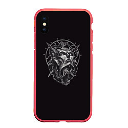 Чехол iPhone XS Max матовый Dark mask