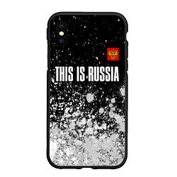 Чехол iPhone XS Max матовый РОССИЯ - ГЕРБ This Is Russia Краска