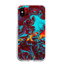 Чехол iPhone XS Max матовый Каляка-маляка