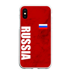 Чехол iPhone XS Max матовый RUSSIA - RED EDITION - SPORTWEAR