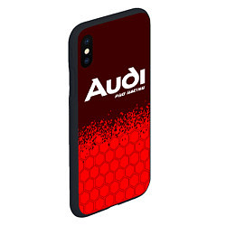 Чехол iPhone XS Max матовый АУДИ Pro Racing Спрей, цвет: 3D-черный — фото 2
