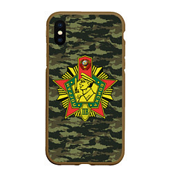 Чехол iPhone XS Max матовый КГБ СССР USSR