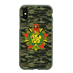 Чехол iPhone XS Max матовый КГБ СССР USSR