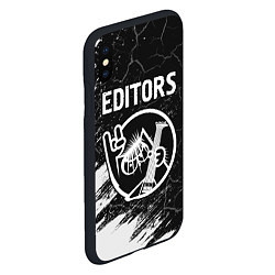 Чехол iPhone XS Max матовый Editors КОТ Краска, цвет: 3D-черный — фото 2