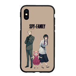 Чехол iPhone XS Max матовый Spy x Family Семья шпиона