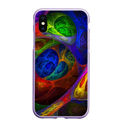 Чехол iPhone XS Max матовый Абстрактная мультивселенная паттерн Abstraction