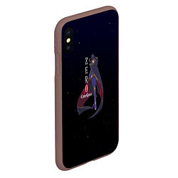 Чехол iPhone XS Max матовый Code Geass Зеро, цвет: 3D-коричневый — фото 2