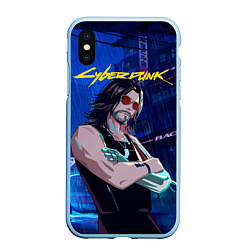 Чехол iPhone XS Max матовый Johnny Cyberpunk2077