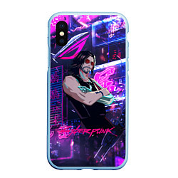 Чехол iPhone XS Max матовый Johnny cyberpunk2077