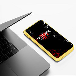 Чехол iPhone XS Max матовый THE WITCHER: Ведьмак: Охотник на Монстров, цвет: 3D-желтый — фото 2