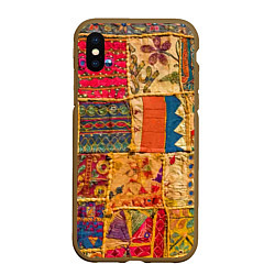 Чехол iPhone XS Max матовый Пэчворк Лоскутное одеяло Patchwork Quilt