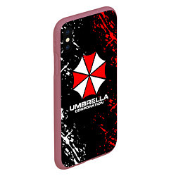 Чехол iPhone XS Max матовый Umbrella Corporation Resident Evil, цвет: 3D-малиновый — фото 2