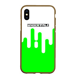 Чехол iPhone XS Max матовый Undertale андертейл логотип