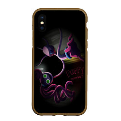 Чехол iPhone XS Max матовый Mammy Long LegsPoppyPlaytime2, цвет: 3D-коричневый