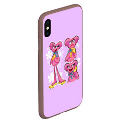 Чехол iPhone XS Max матовый РАЗНАЯ КИССИ МИССИ KISSY MISSY, цвет: 3D-коричневый — фото 2