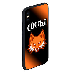 Чехол iPhone XS Max матовый Софья ЛИСА Градиент, цвет: 3D-черный — фото 2