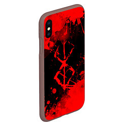 Чехол iPhone XS Max матовый КЛЕЙМО ЖЕРТВЫ - BERSERKБЕРСЕРК, цвет: 3D-коричневый — фото 2