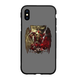 Чехол iPhone XS Max матовый Blood Angels symbol