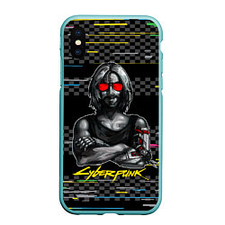 Чехол iPhone XS Max матовый Johnny Джонни Cyberpunk2077