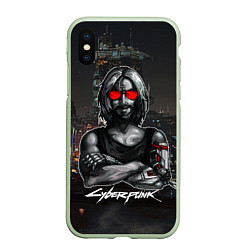 Чехол iPhone XS Max матовый Pixel Johnny