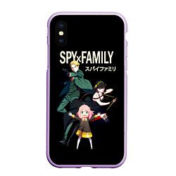 Чехол iPhone XS Max матовый SPY FAMILY Семья Шпиона, персонажи