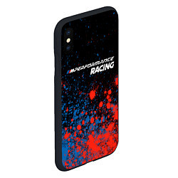 Чехол iPhone XS Max матовый БМВ Racing - Краска, цвет: 3D-черный — фото 2