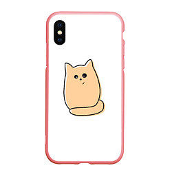 Чехол iPhone XS Max матовый Милый рыжий кот