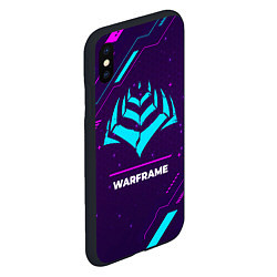 Чехол iPhone XS Max матовый Warframe Gaming Neon, цвет: 3D-черный — фото 2