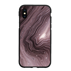 Чехол iPhone XS Max матовый Не перемешанные краски abstraction, цвет: 3D-черный