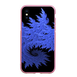 Чехол iPhone XS Max матовый Абстрактный морозный узор Abstract frost pattern