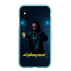 Чехол iPhone XS Max матовый Johnny Cyberpunk2077