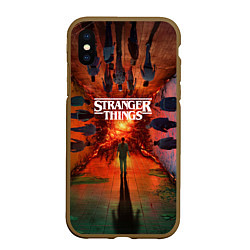 Чехол iPhone XS Max матовый Stranger Things 4 Измерения