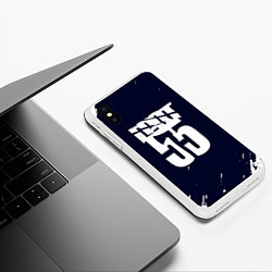 Чехол iPhone XS Max матовый ГРОТ 55, цвет: 3D-белый — фото 2