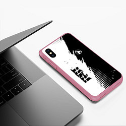 Чехол iPhone XS Max матовый ГРОТ GROT, цвет: 3D-малиновый — фото 2