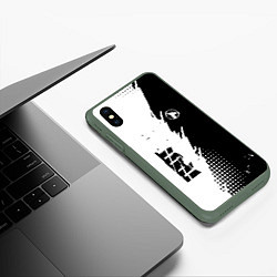 Чехол iPhone XS Max матовый ГРОТ GROT, цвет: 3D-темно-зеленый — фото 2