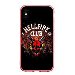 Чехол iPhone XS Max матовый Hellfire club