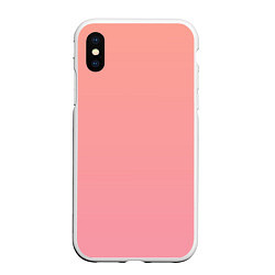 Чехол iPhone XS Max матовый Gradient Roseanna Orange to pink