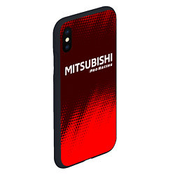 Чехол iPhone XS Max матовый MITSUBISHI Pro Racing Абстракция, цвет: 3D-черный — фото 2