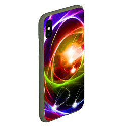 Чехол iPhone XS Max матовый Галактическое звёздное пространство Galactic Star, цвет: 3D-темно-зеленый — фото 2