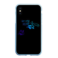 Чехол iPhone XS Max матовый GET OVER HERЕ Hollow Knight