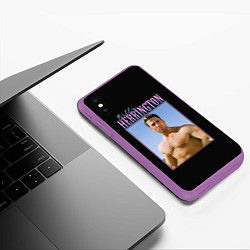 Чехол iPhone XS Max матовый Billy Herrington Photo, цвет: 3D-фиолетовый — фото 2