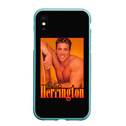 Чехол iPhone XS Max матовый Billy Herrington Aniki Билли, цвет: 3D-мятный