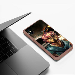 Чехол iPhone XS Max матовый STELLARIS СТЕЛЛАРИС, цвет: 3D-коричневый — фото 2