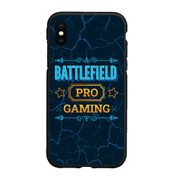 Чехол iPhone XS Max матовый Игра Battlefield: PRO Gaming, цвет: 3D-черный