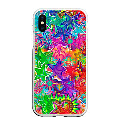 Чехол iPhone XS Max матовый COLOR STARFALL