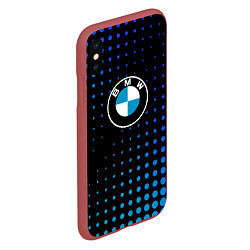 Чехол iPhone XS Max матовый Bmw : Абстракция Кружки, цвет: 3D-красный — фото 2