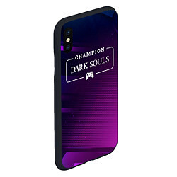 Чехол iPhone XS Max матовый Dark Souls Gaming Champion: рамка с лого и джойсти, цвет: 3D-черный — фото 2