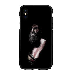 Чехол iPhone XS Max матовый Кратос Kratos