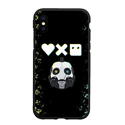 Чехол iPhone XS Max матовый Love, Death and Robots Pattern