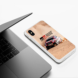 Чехол iPhone XS Max матовый Toyota Gazoo Racing Desert Rally, цвет: 3D-белый — фото 2